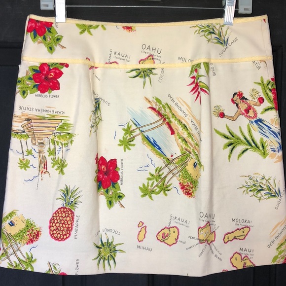 J.Crew Hawaiian themed miniskirt - Picture 1 of 8